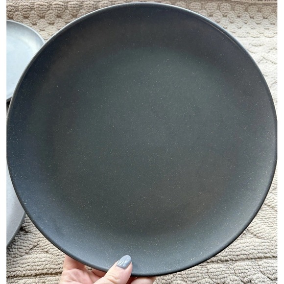 4 Hearth & Hand with Magnolia Gray Speckled Dinner Plates - Picture 4 of 12